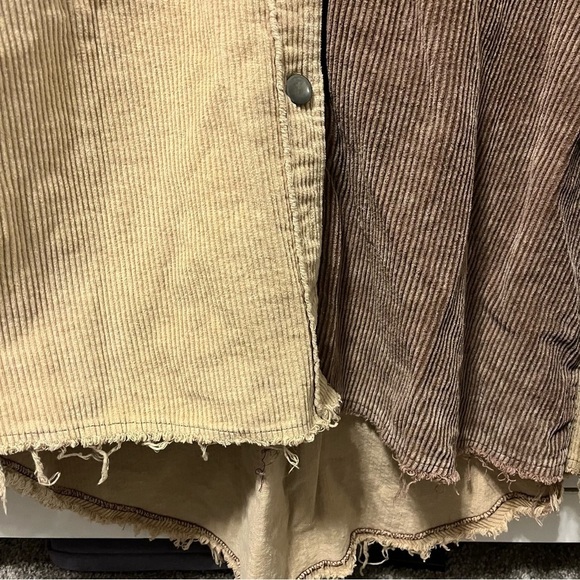 Vici Corduroy Colorblock Shacket - Picture 4 of 6